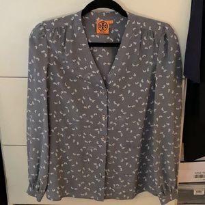 Tory Burch butterfly button down shirt